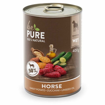 Dog Horse, with vegetables