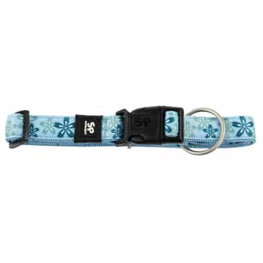 Collier Flower, bleu claire