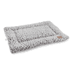 Hundekissen Flannel braun/weiss