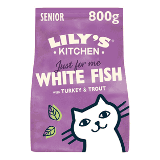 White Fish with Turkey & Trout for Mature Cats