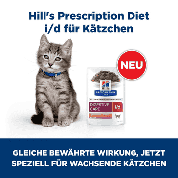Kitten i/d Digestive Care Tender Chunks in Gravy Chicken - Frischebeutel
