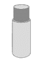 Deckenspanner Zylinder Ø 12 x 35 cm, schwarz