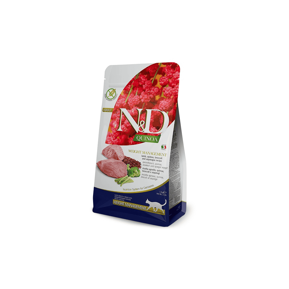 Feline Adult Quinoa Weight Management Lamm, Brokkoli