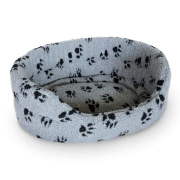 Lit pour chien Sherpa Paw gris