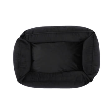 Dog bed velour black