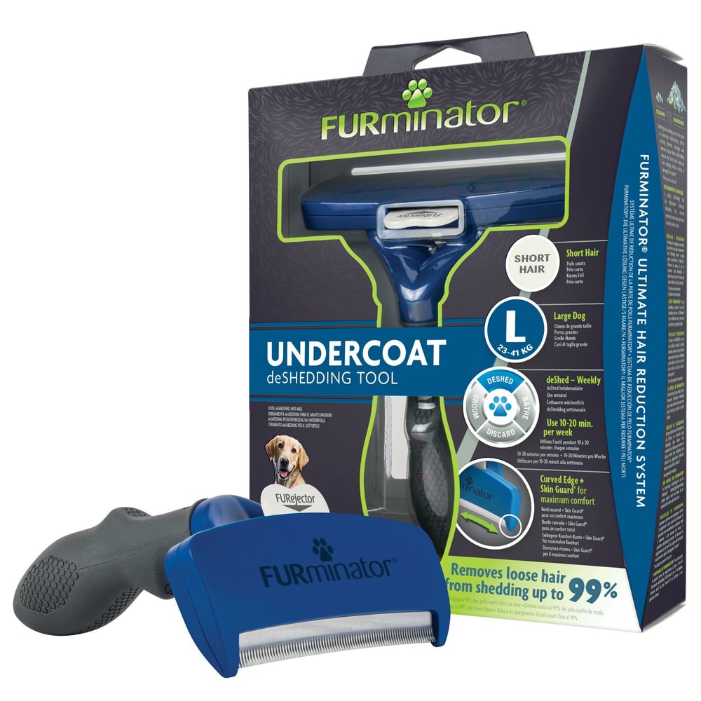 Undercoat deShedding Tool für kurzhaarige Hunde