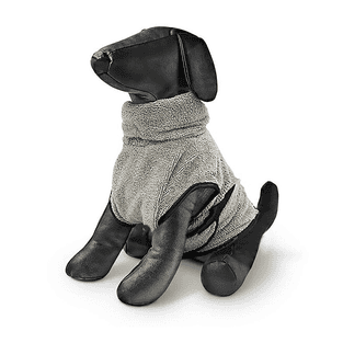 Peignoir de bain pour chiens gris
