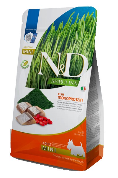 Canine Adult Mini hareng, spiruline &amp; baies de loup