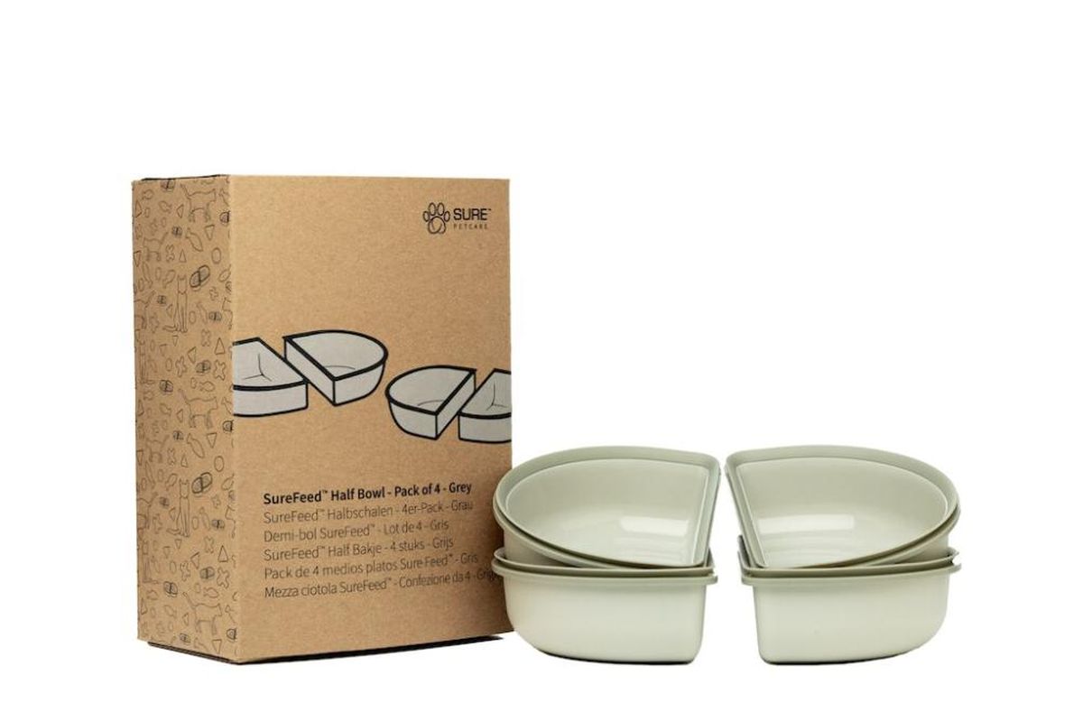 Set of 4 half trays for SureFeed automatic feeders