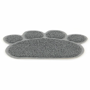 Katzentoilettenvorlage Pfötchen grau