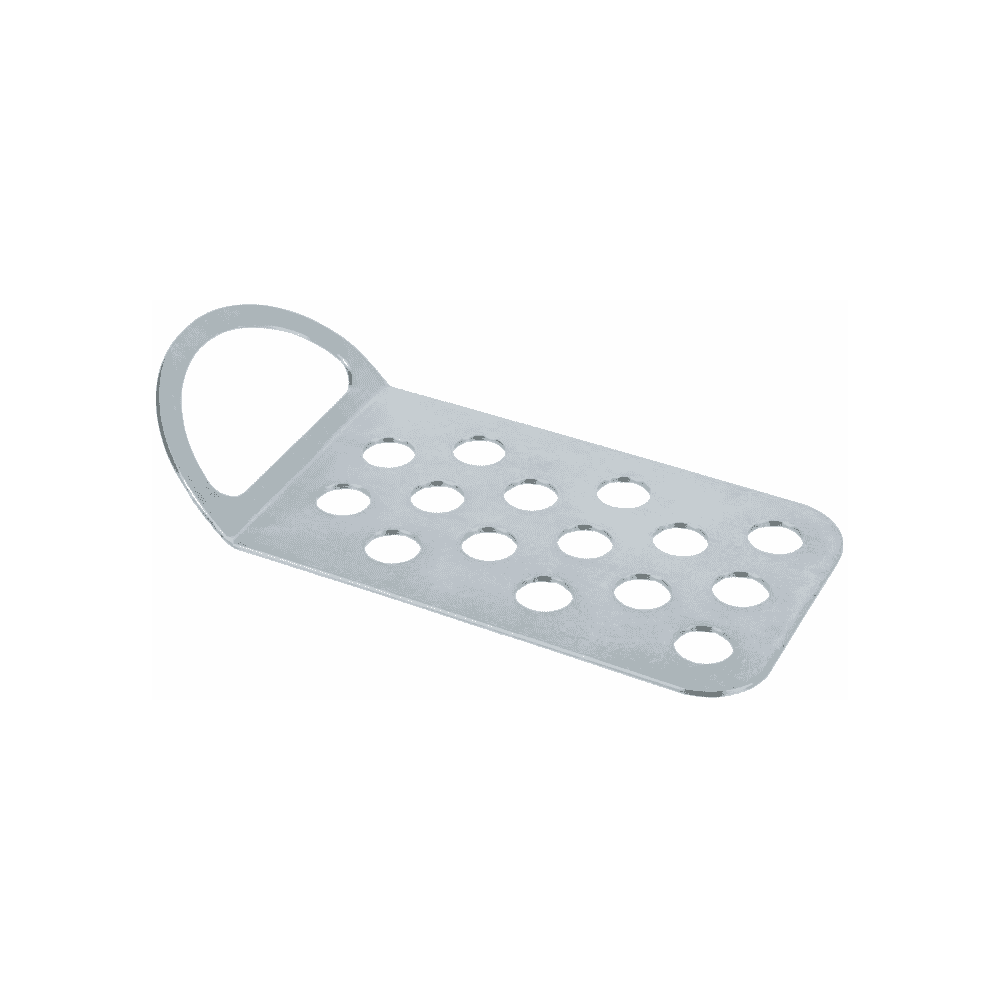 Drive-on plate for leashing