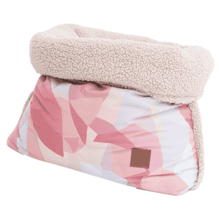 Petit panier pour chiens & chats Snuggle Canvas / Fourrure de teddy