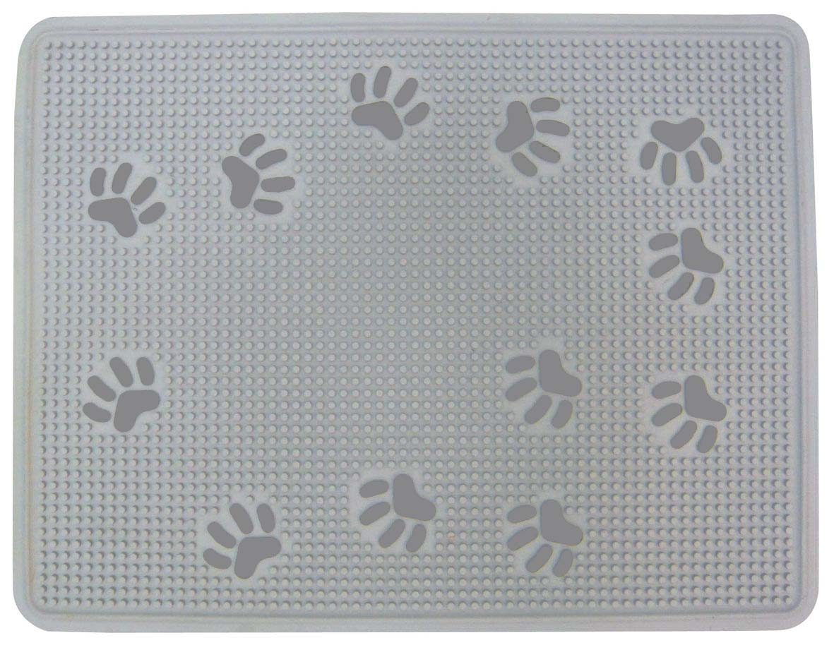 Rubber litter box mat