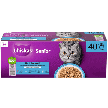 7+ Fisch Auswahl in Gelée Mega-Pack 40x85g