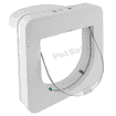 Weisse Katzentüre PetPorte Smart Flap