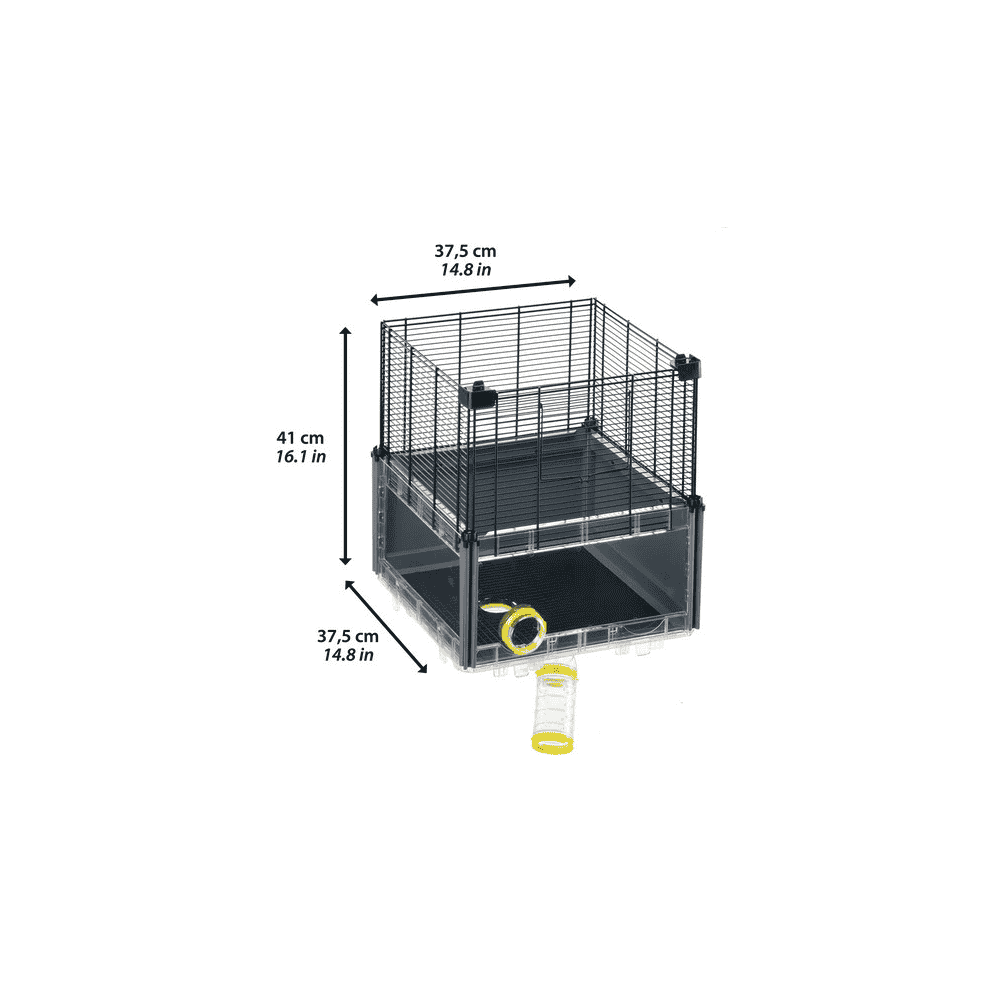 Cage pour rongeurs Multipla gris