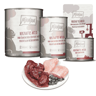 Herzhaftes Wild & Kaninchen an fruchtigen Heidelbeeren