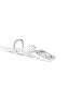 Saint Tropez Similpelle Halsband für Hunde in weiss