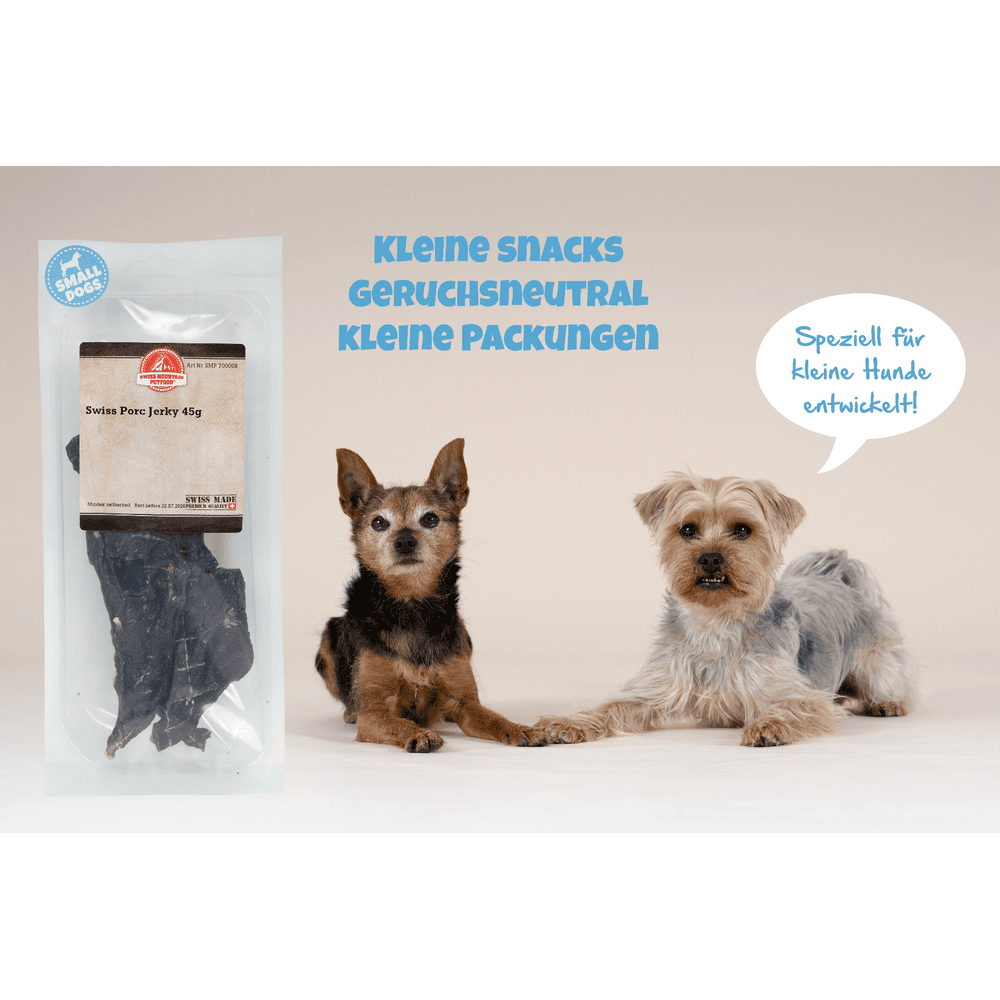 Swiss Porc Jerky for Small Dogs