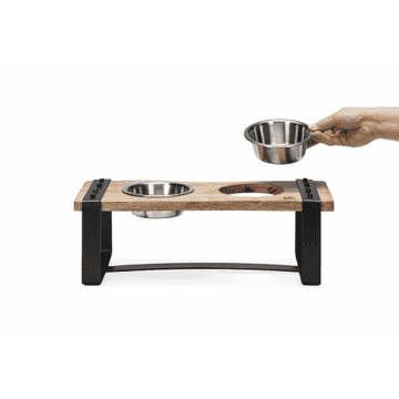 Holz Hundenapf Set Karinto