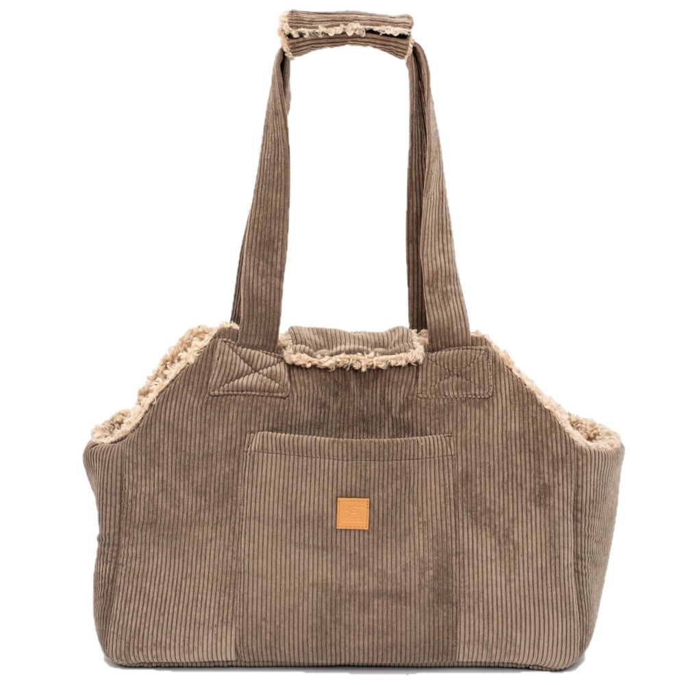 Hundetasche Lucky - Cord/Teddy