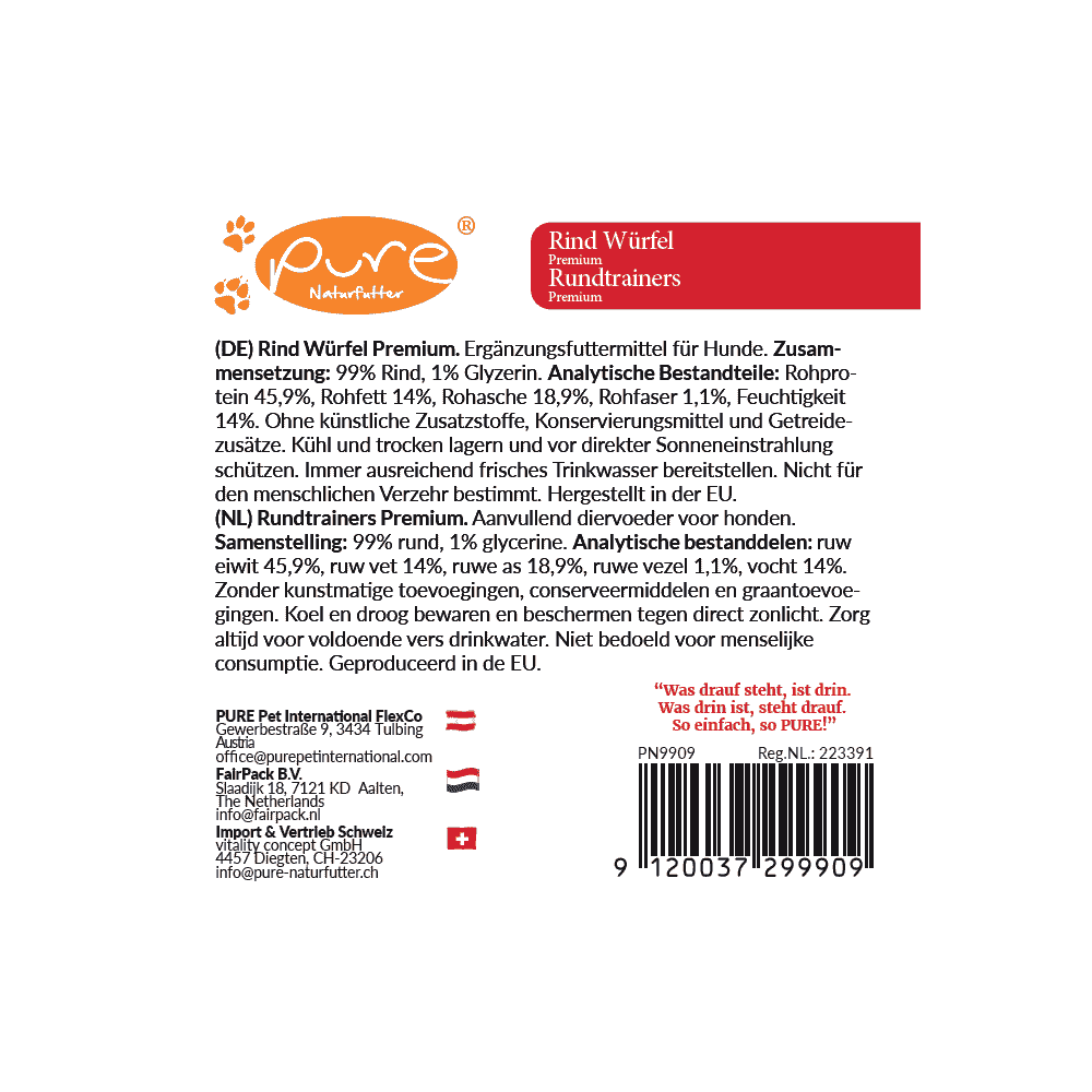 Rind Würfel Premium