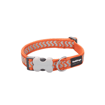 Halsband Reflective Ziggy Orange