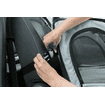 Dog car seat with net