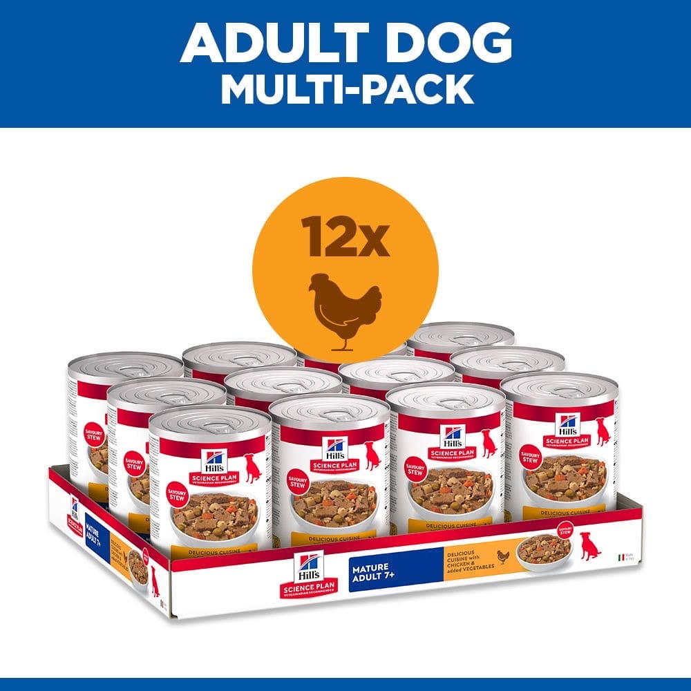 Canine Mature Adult 7+ Delicious Cuisine with chicken & added vegetables can