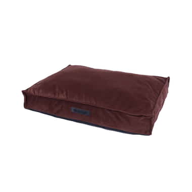 Matelas pour chien Velours brun châtain