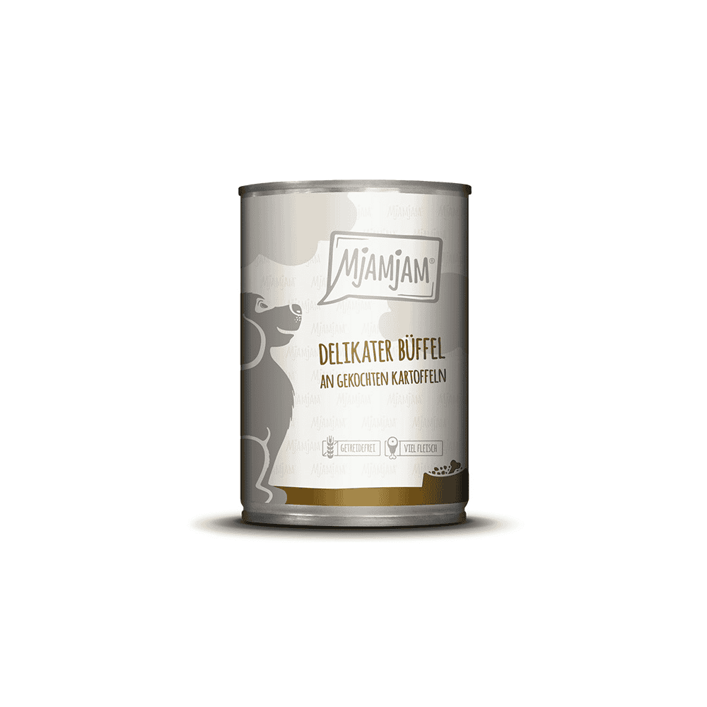 Dog delicatum de buffle aux pommes de terre cuites