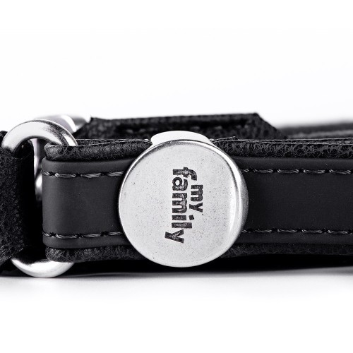 Bilbao Similpelle faux leather Dog leash in black