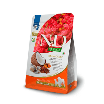 Canine Adult all Breeds Quinoa Skin & Coat Hering, Kokos