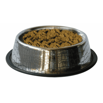 Stainless steel bowls with croco motif
