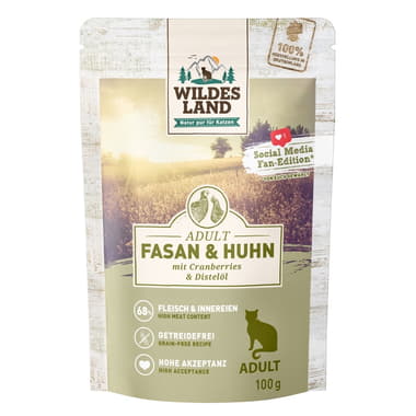 Feline Classic Adult faisan et poulet avec cannberges - en sachets