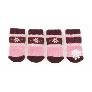 Hundesocken mit Anti-Slip Naturi, braun