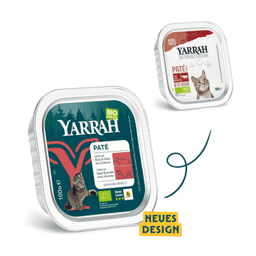 Organic paté with beef and chicken for cats - tray