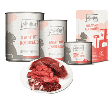 Mahlzeit mit leckeren Herzen