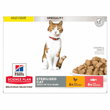 Feline Sterilised Cat Delicious Selection Salmon & Chicken - Sachet