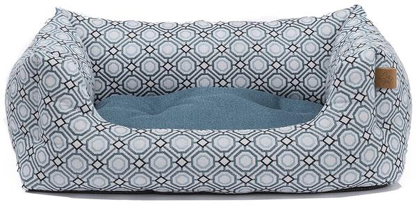 Lit pour chien Geometric, turquoise