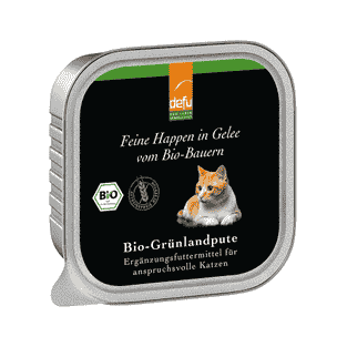Katze Bio-Grünlandpute - Feine Happen in Gelee
