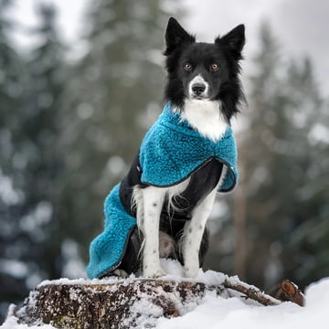 Wollmantel Hybrido Ocean Teal