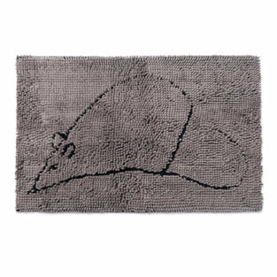 Dirty Cat Litter Mat grau