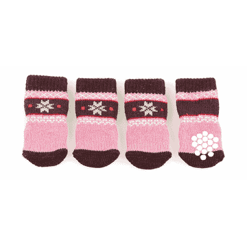 Hundesocken mit Anti-Slip Naturi, braun
