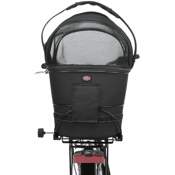 Bicycle basket for luggage carrier