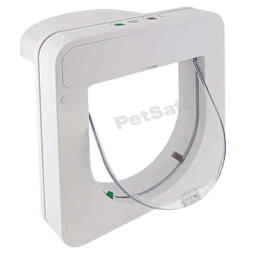 Weisse Katzentüre PetPorte Smart Flap