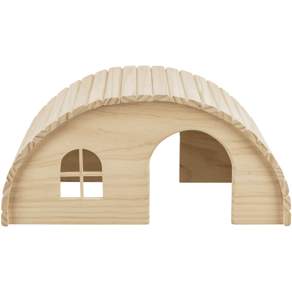 Nail-free round house for rabbits