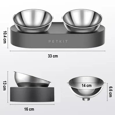 FRESH NANO Feeding Bowl, Silver