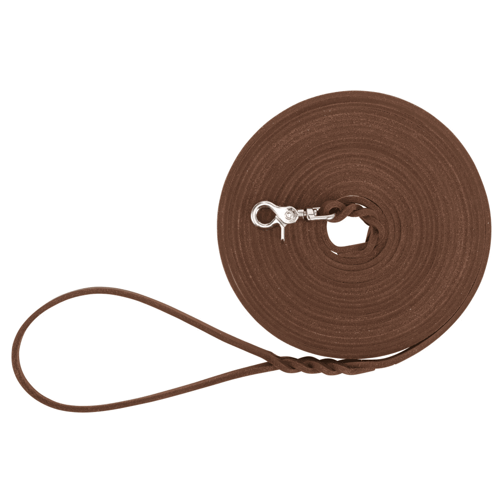 Rustic greased leather drag line