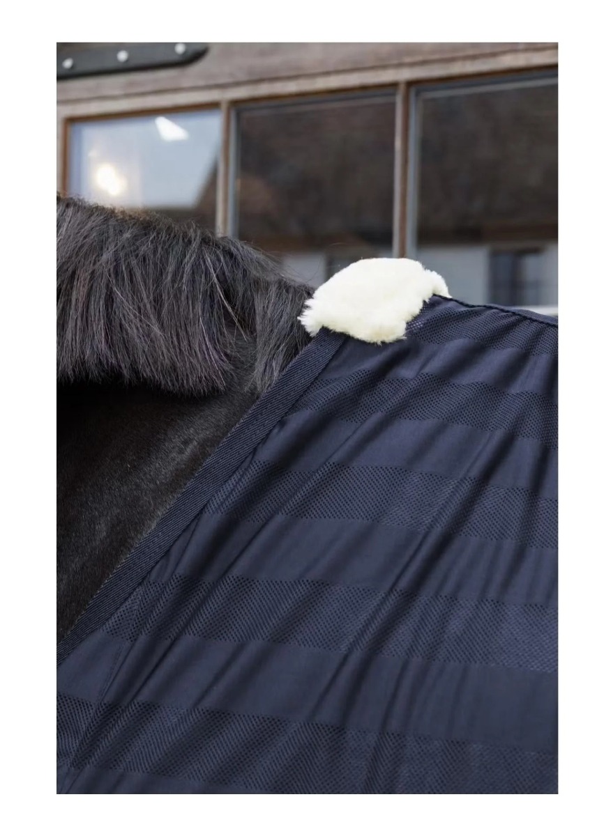 Couverture anti-mouches légère en maille marine
